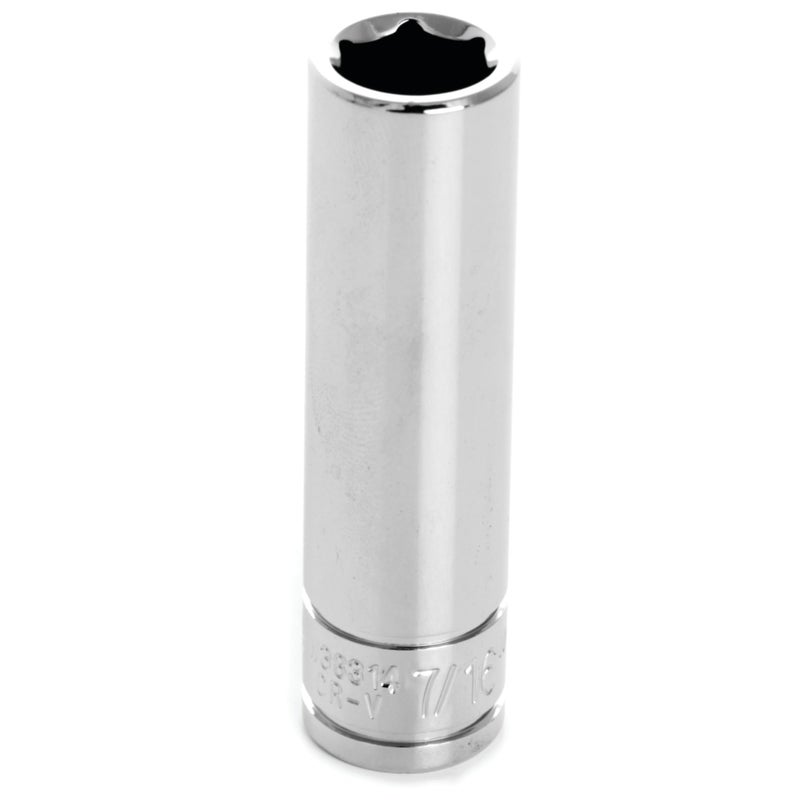 Performance Tool W38314 6-Point Socket, 3/8" Drive, 7/16"